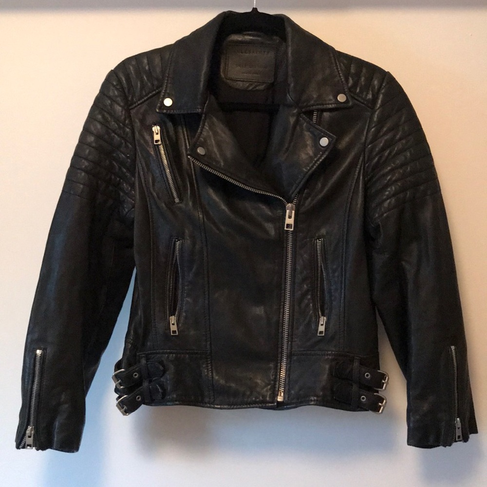 All Saints Women’s Leather Biker Jacket